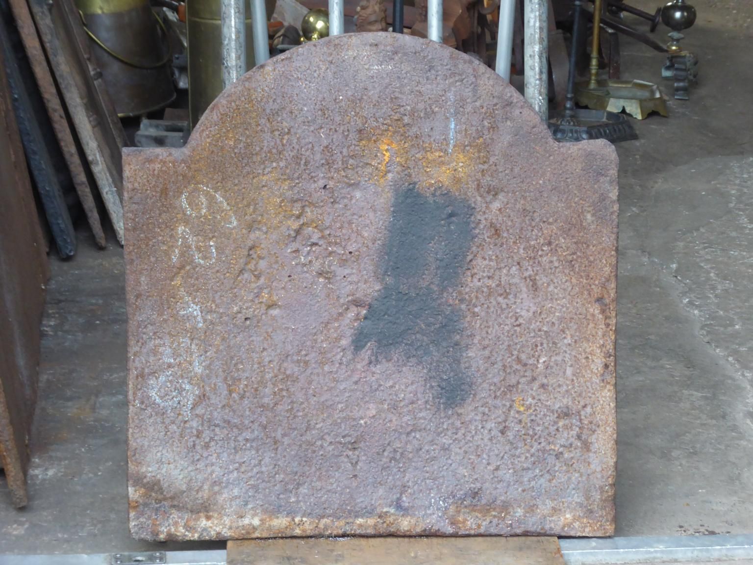 photo furniture Antique French Louis XV Arms Of France Fireback / Backsplash, 18th Century