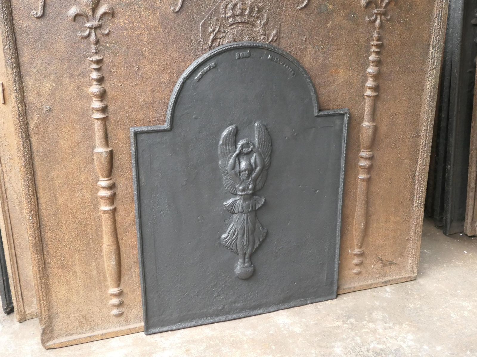 Antique French Neoclassical Fireback / Backsplash, 18th 19th Century photo 661.0