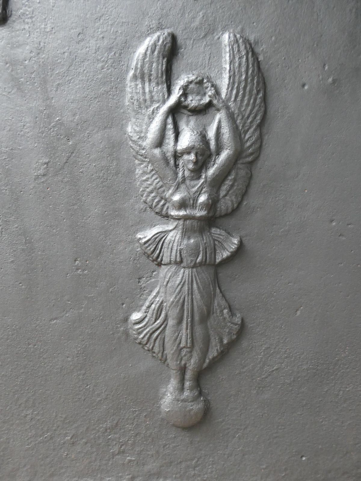 Antique French Neoclassical Fireback / Backsplash, 18th 19th Century photo vinterior