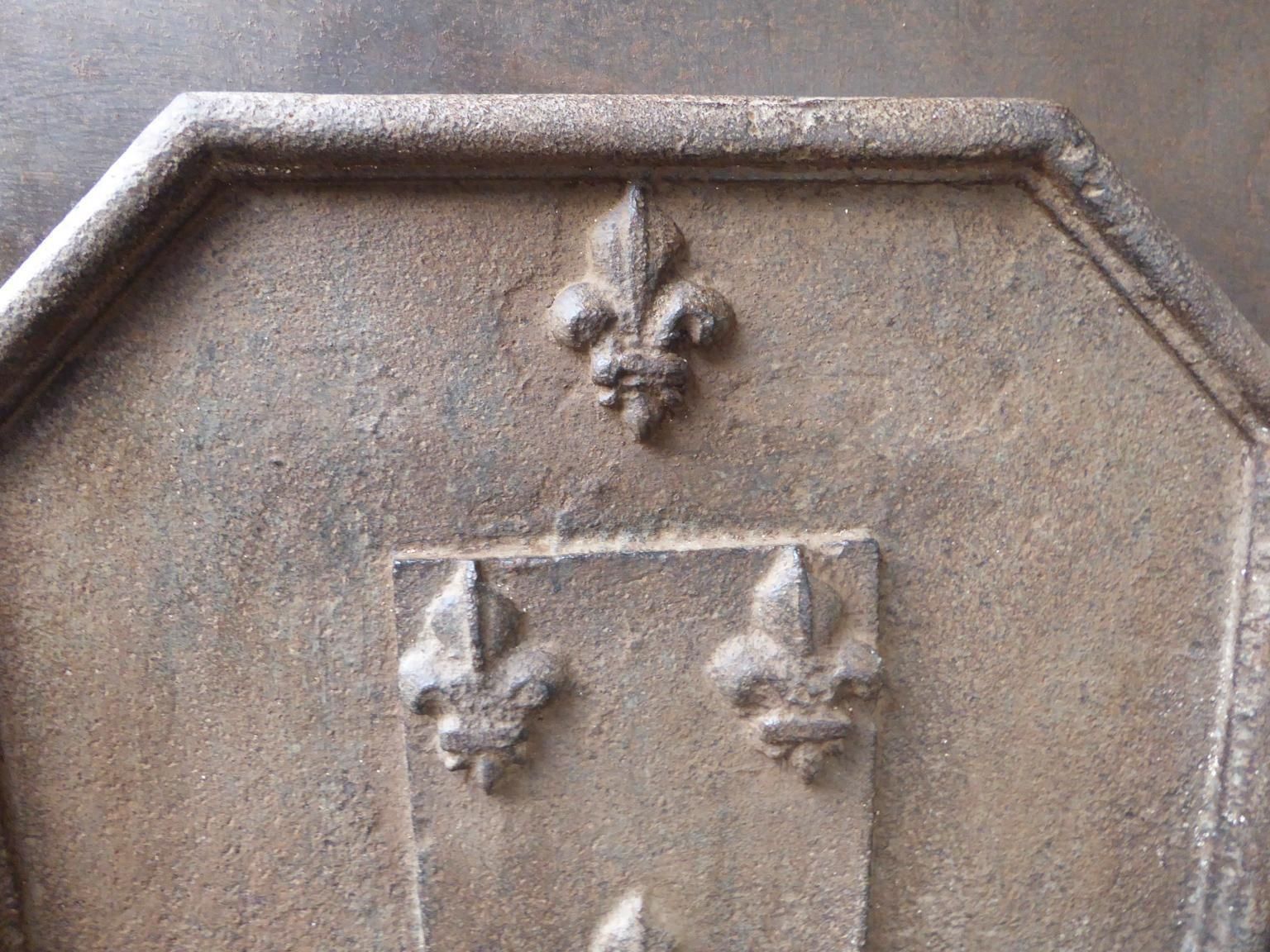 17th   18th Century French Louis XIV 'Fleurs De Lys' Fireback / Backsplash photo buy