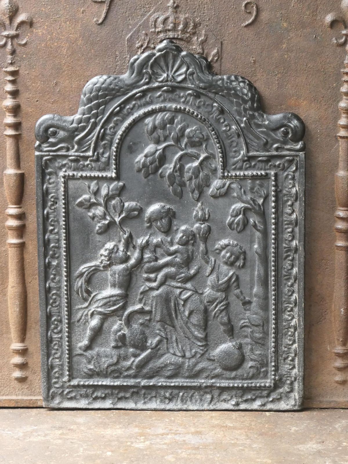 17th Century French Louis XIV 'Caritas' Fireback / Backsplash photo furniture