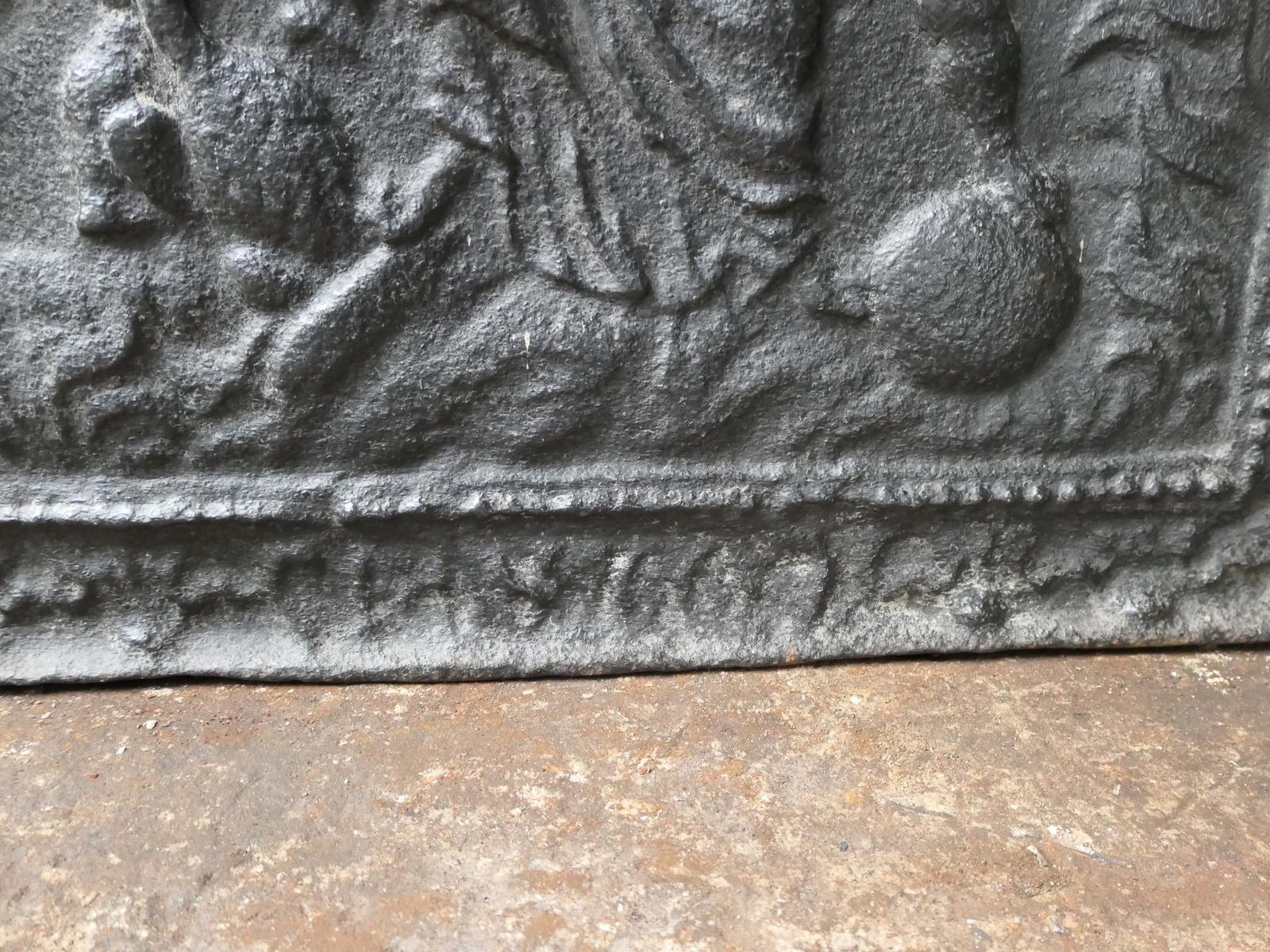 746.0 17th Century French Louis XIV 'Caritas' Fireback / Backsplash photo