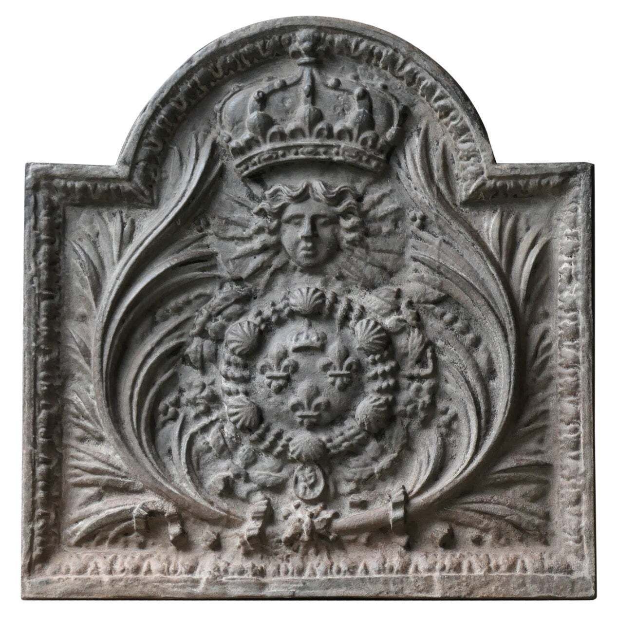 French Louis XIV Style 'Arms Of France' Fireback / Backsplash
