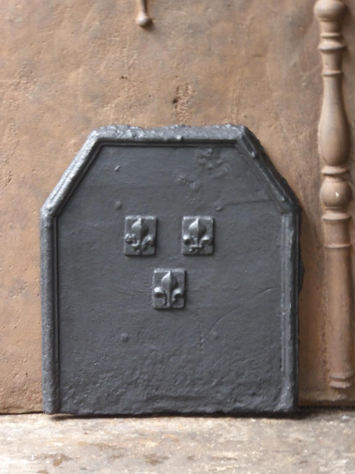 18th Century French Louis XIV 'Fleurs De Lys' Fireback / Backsplash photo for sale