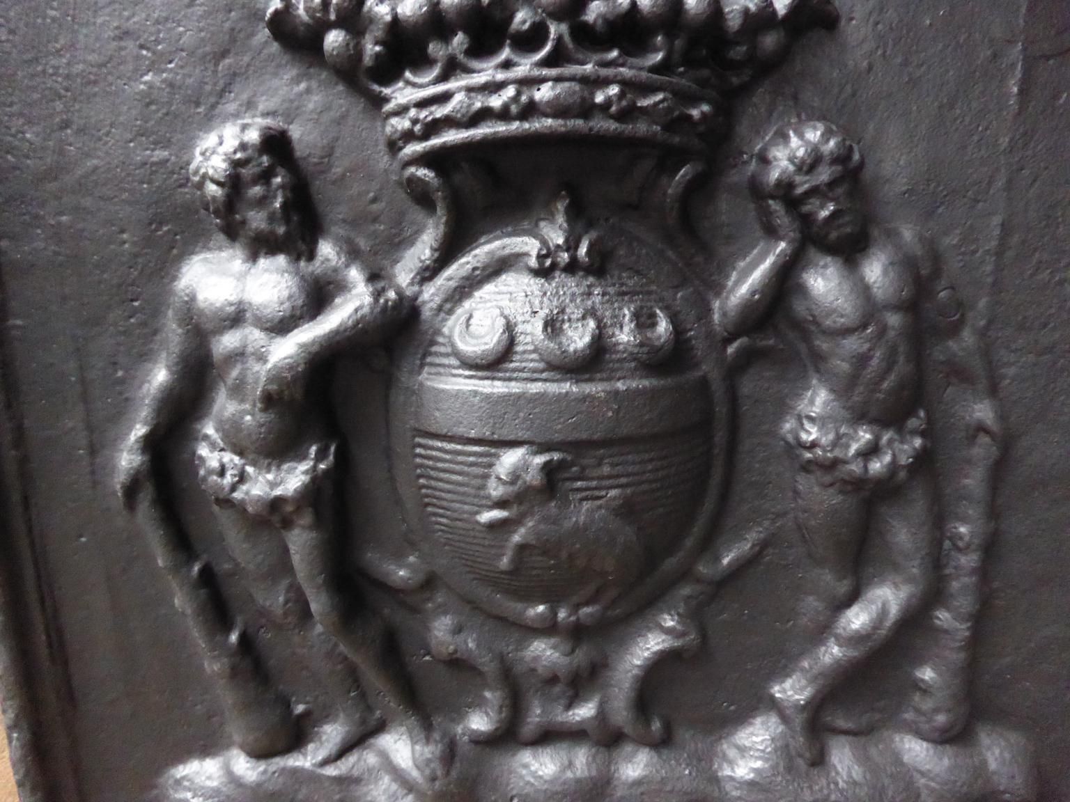 French Louis XIV Style Coat Of Arms Fireback / Backsplash photo buy
