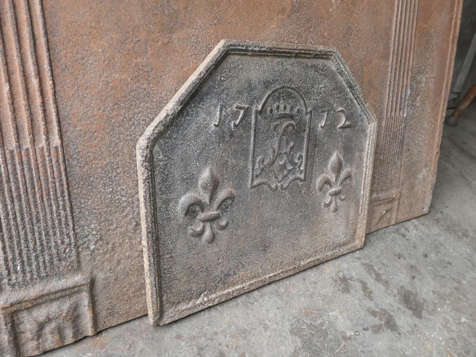 18th Century French Louis XV 'Coat Of Arms' Fireback / Backsplash photo buy
