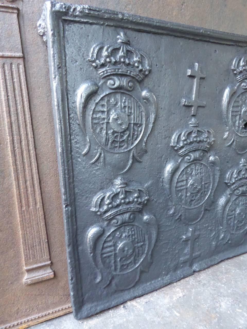 17th 18th Century French 'Arms Of Loraine' Fireback / Backsplash photo buy