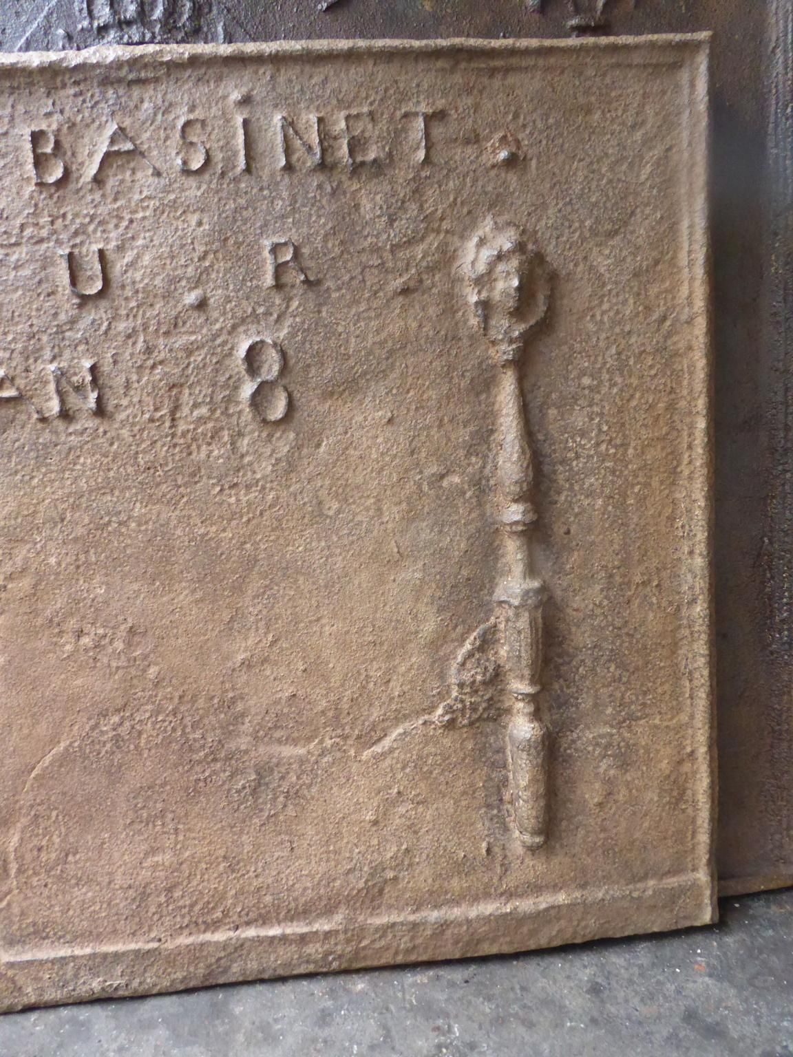 French 'Pillars With Marianne Wearing The Phrygian Cap' Fireback / Backsplash photo 917.0