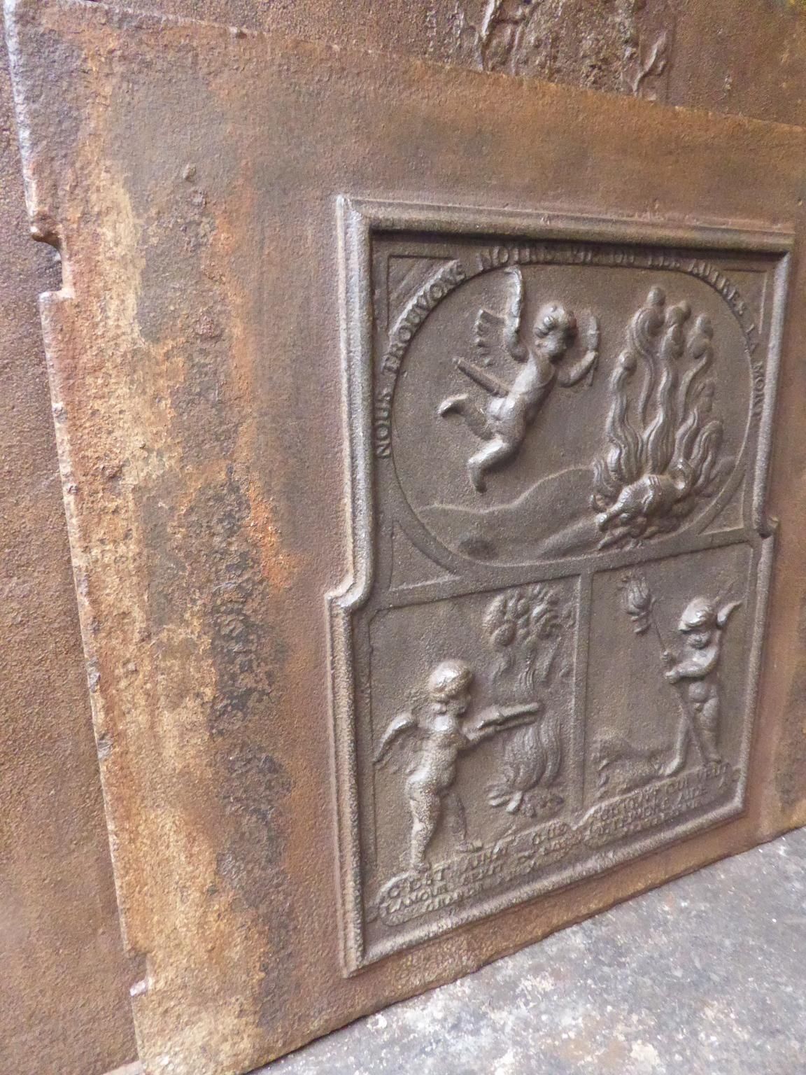 Home Fixtures 18th Century French 'Allegory Of Love' Fireback / Backsplash photo