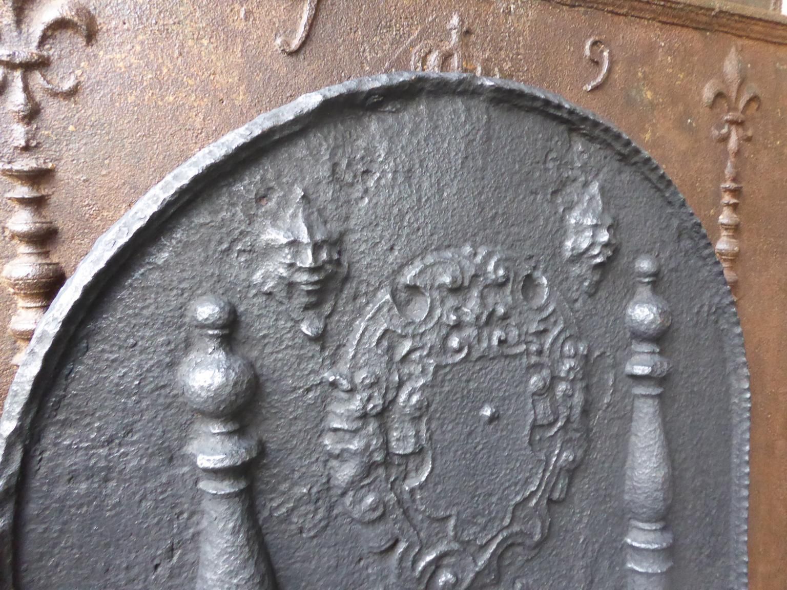 17th Century French Louis XIII 'Coat Of Arms' Fireback / Backsplash photo Home Fixtures