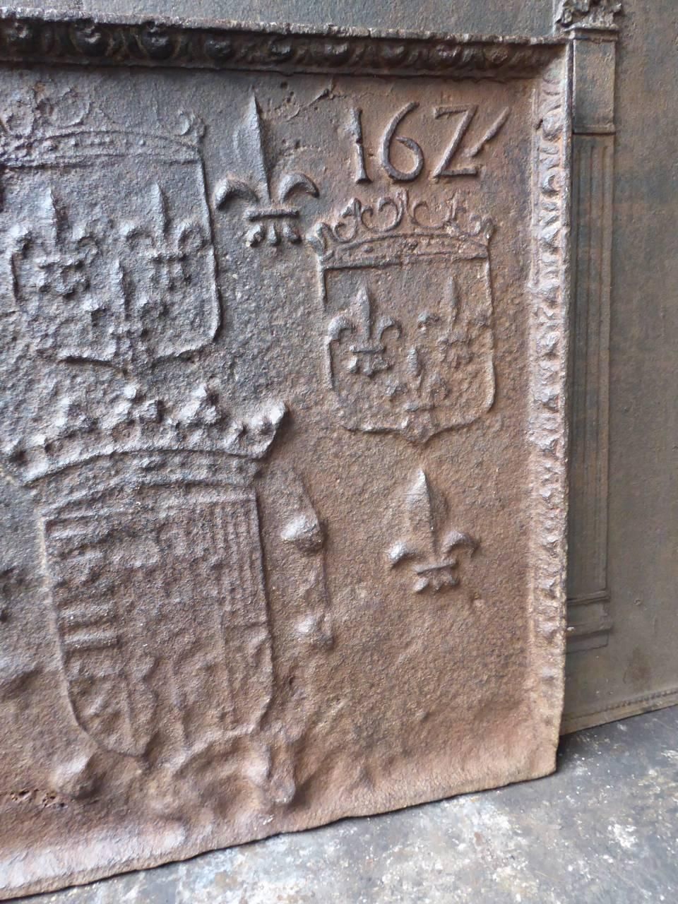 17th Century French 'Arms Of France' Fireback / Backsplash photo buy