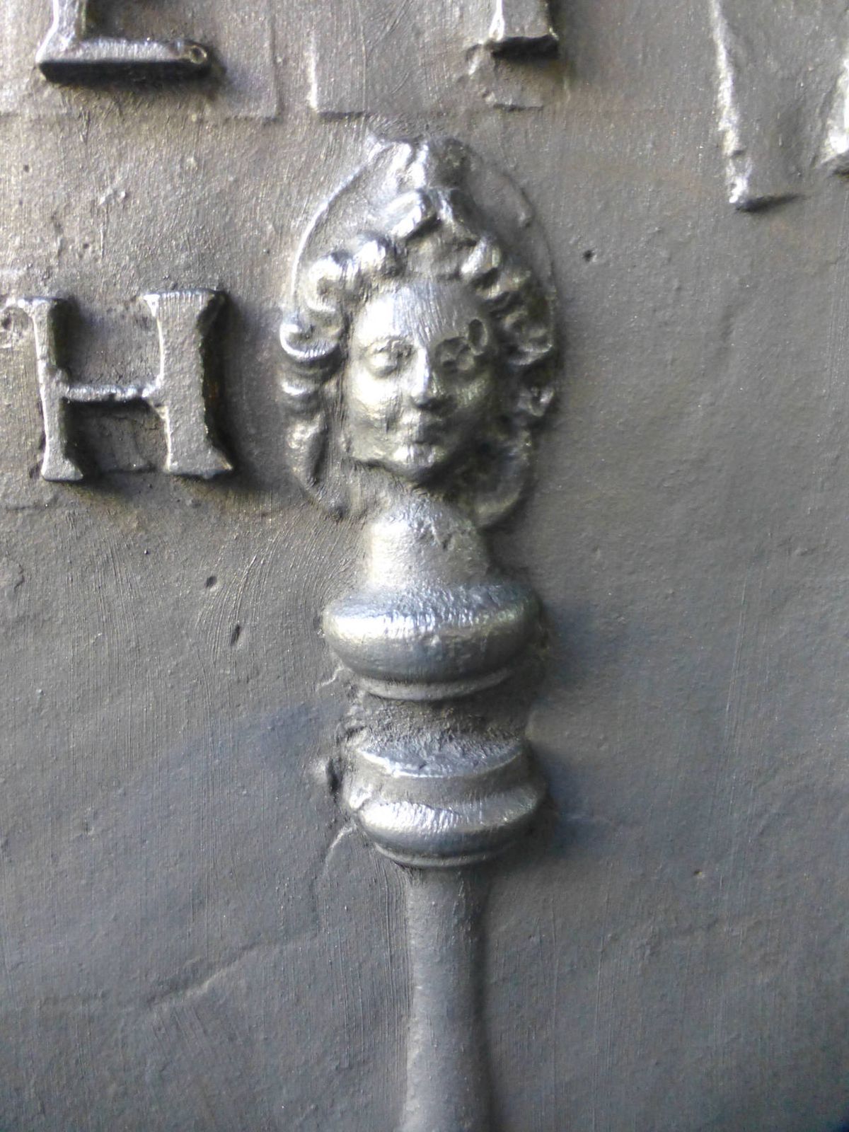 Antique French 'Marriage' Fireback / Backsplash, Dated 1797 photo Home Fixtures