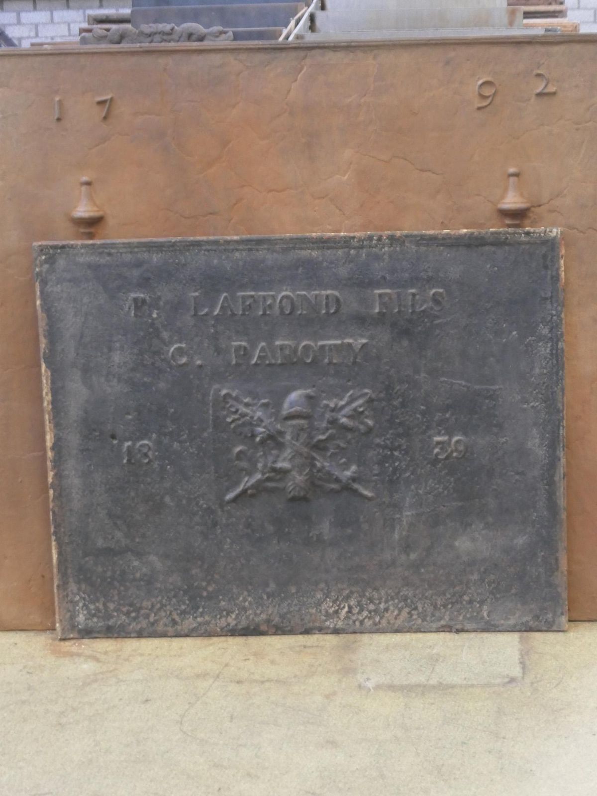 19th Century 'French Revolution' Fireback / Backsplash photo Home Fixtures