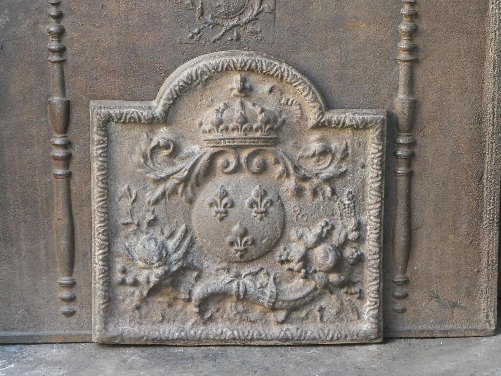 18th Century French Louis XV 'Arms Of France' Fireback / Backsplash photo Home Fixtures