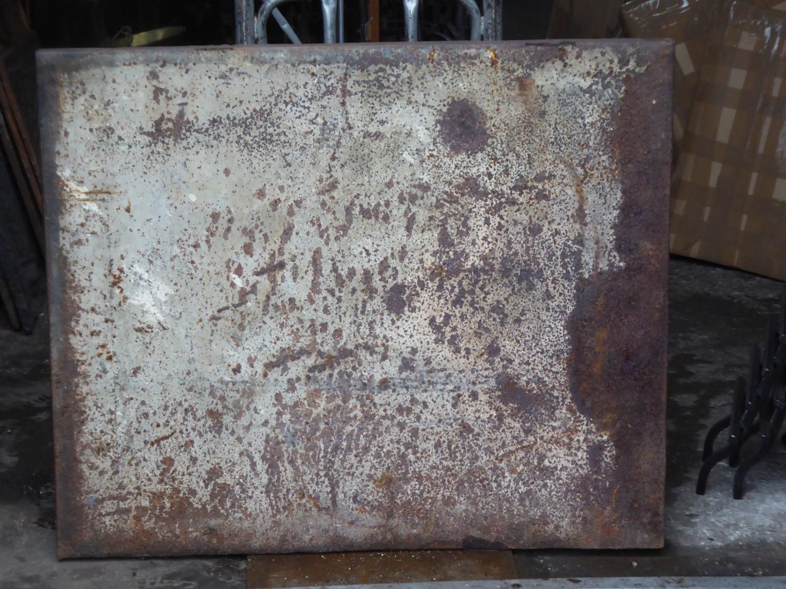 Antique French 'Marriage' Fireback / Backsplash, 19th Century photo vintage
