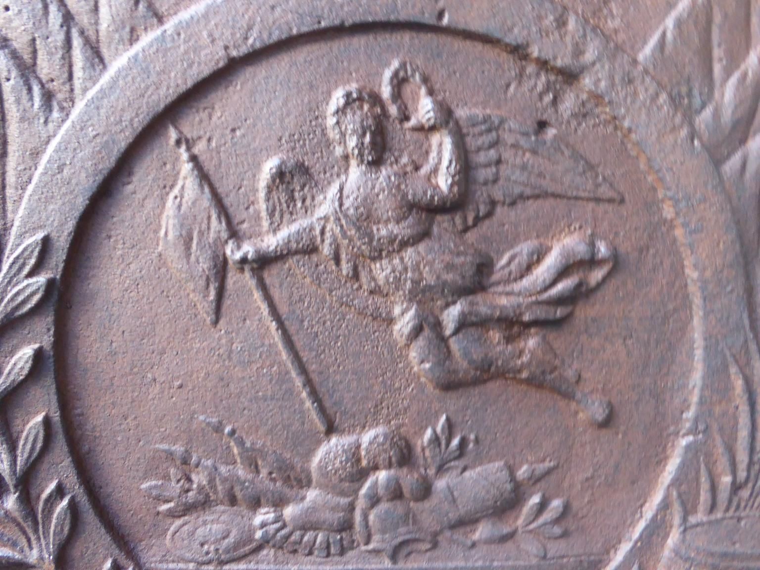 Antique Fireback / Backsplash With An Allegory Of France, 19th Century photo 1088.0