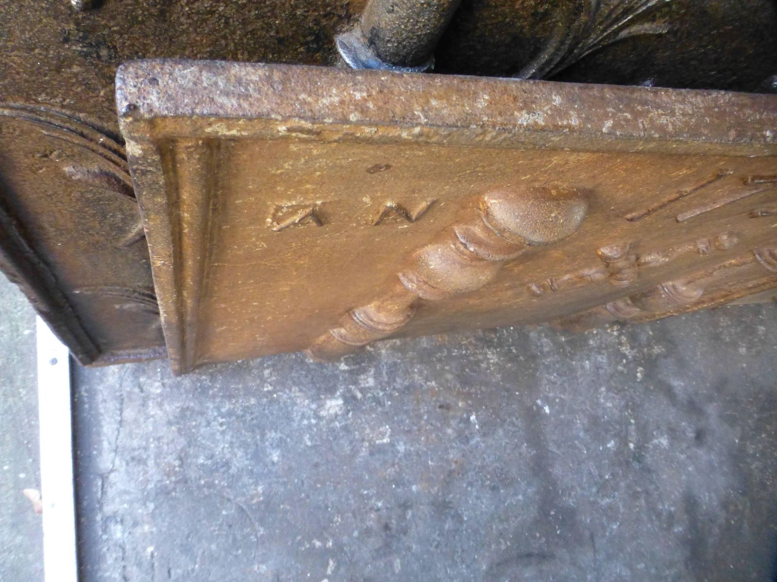 18th Century Pillars With Saint Andrew's Cross Fireback / Backsplash photo buy