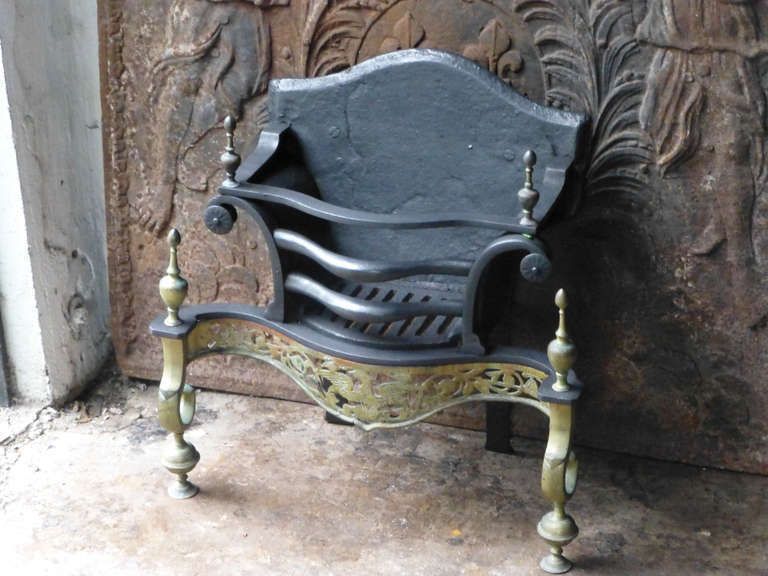 19th Century English Victorian Fireplace Grate, Fire Grate photo for sale