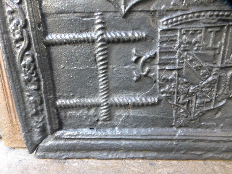 16th Century French 'Lorraine Coat Of Arms' Fireback / Backsplash photo Home Decor