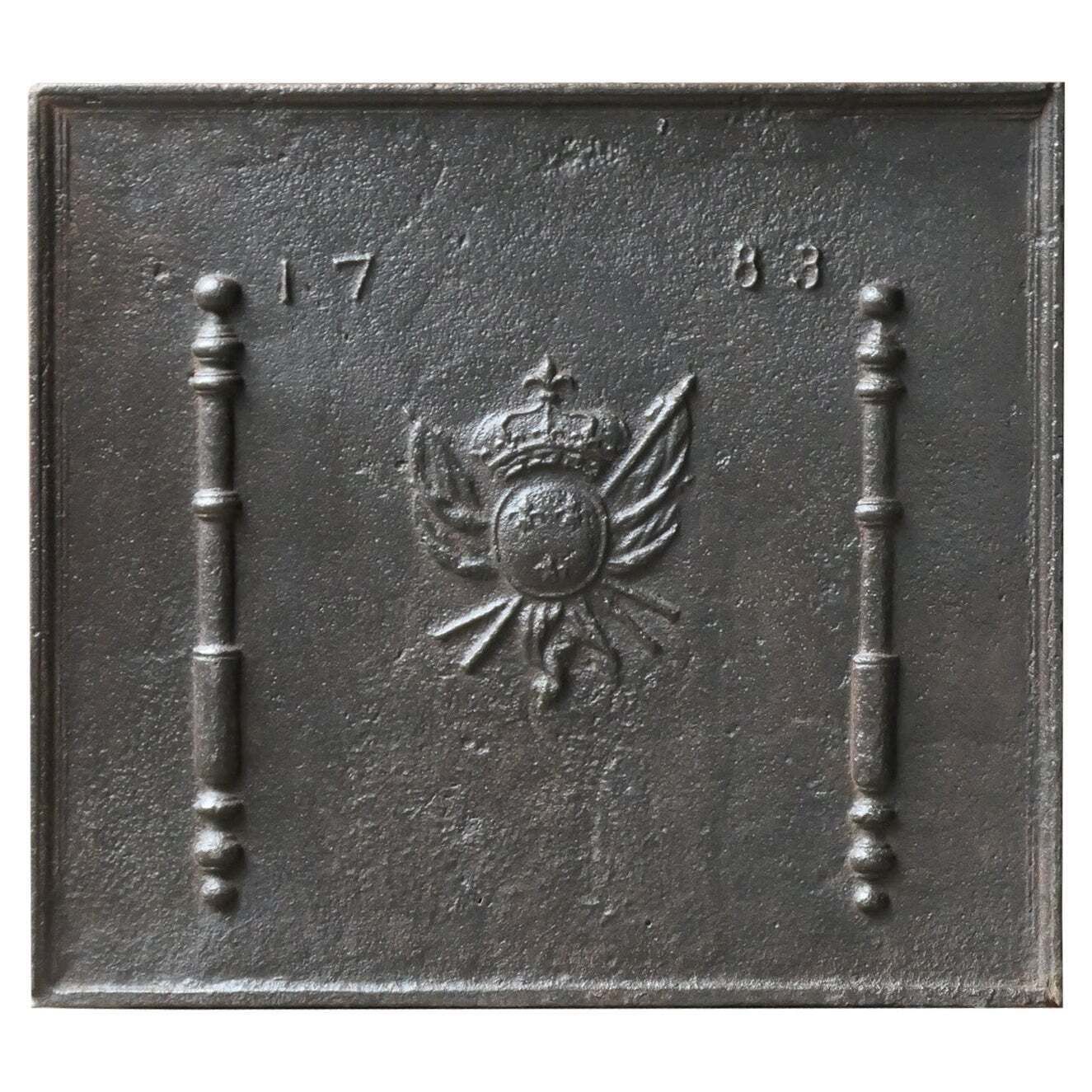 18th Century French Louis XV 'Arms Of France' Fireback / Backsplash