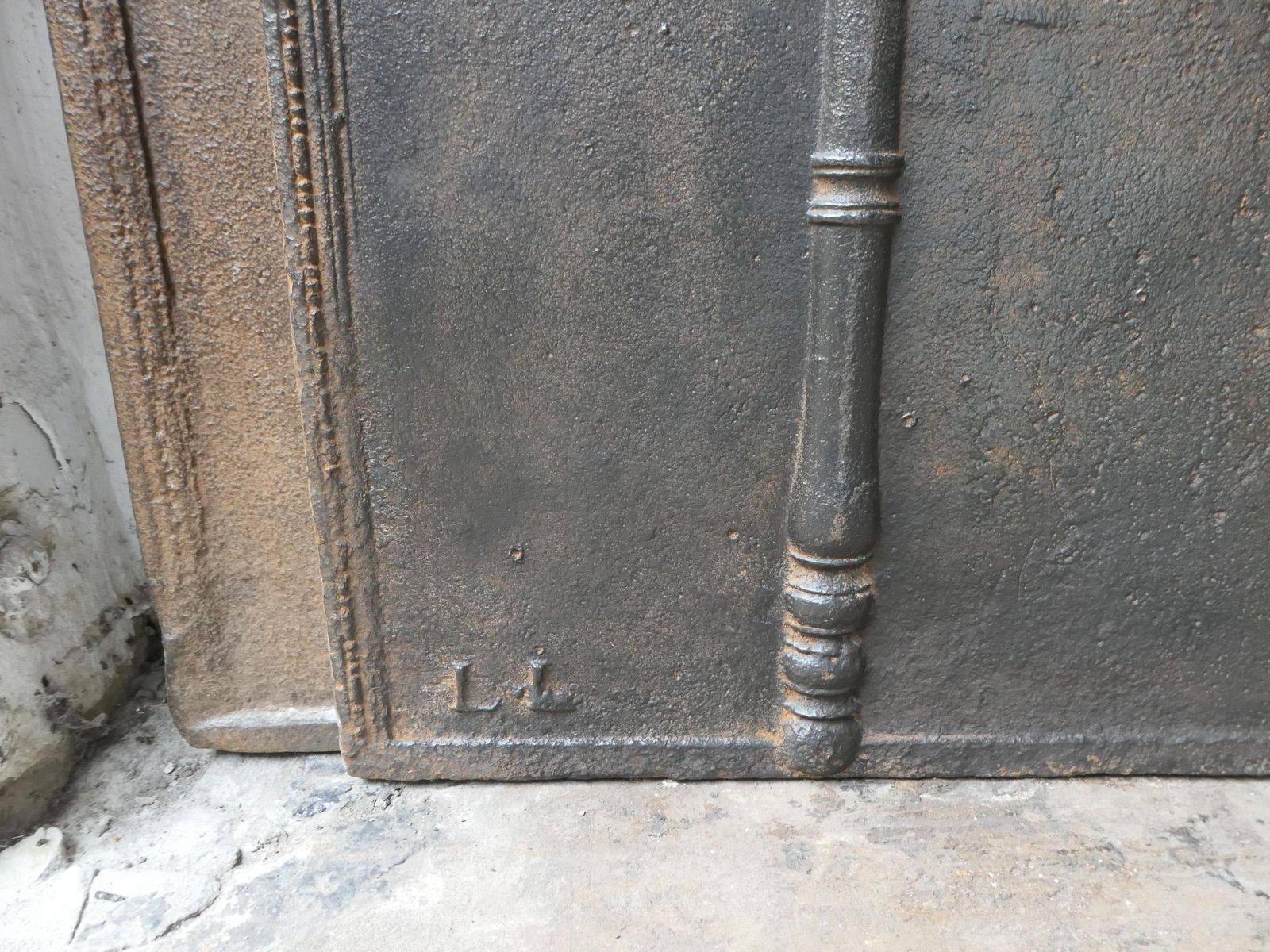 photo for sale Beautiful Antique French Neoclassical Fireback / Backsplash, 18th   19th Century