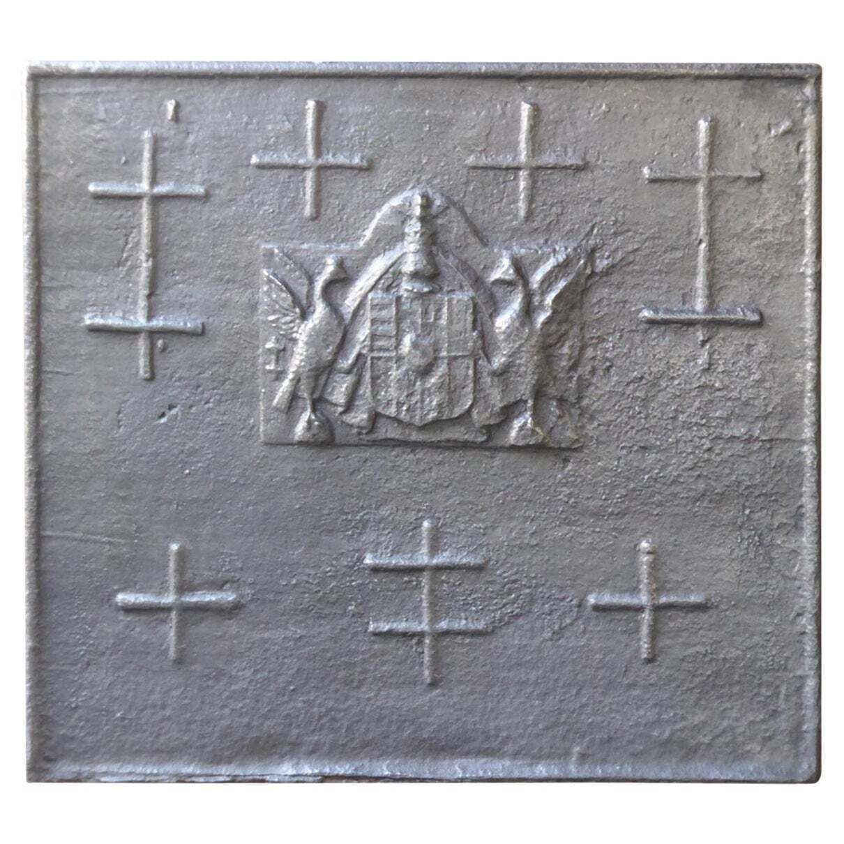 17th Century French 'Arms Of Lorraine' Fireback / Backsplash