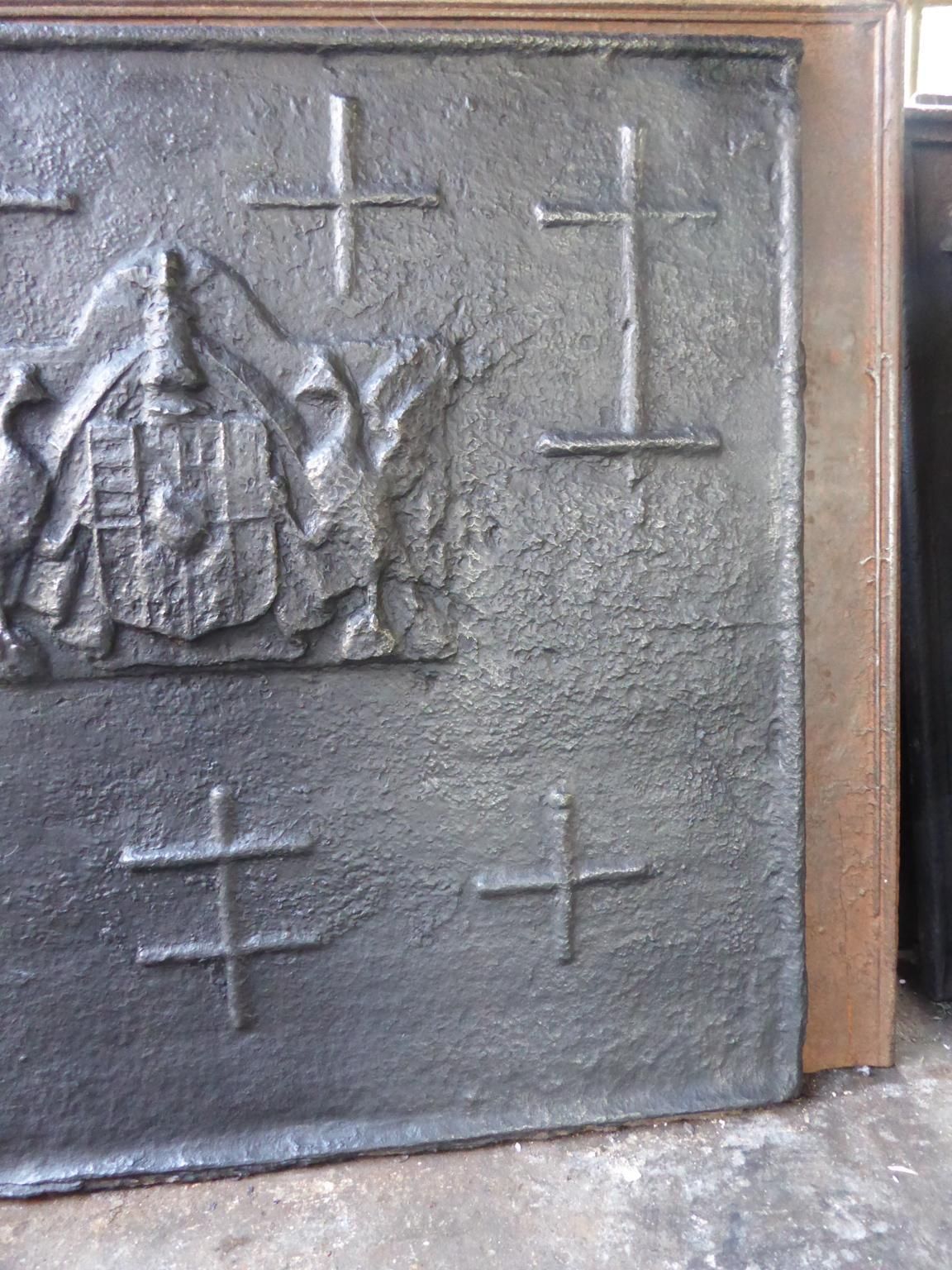 17th Century French 'Arms Of Lorraine' Fireback / Backsplash photo vinterior