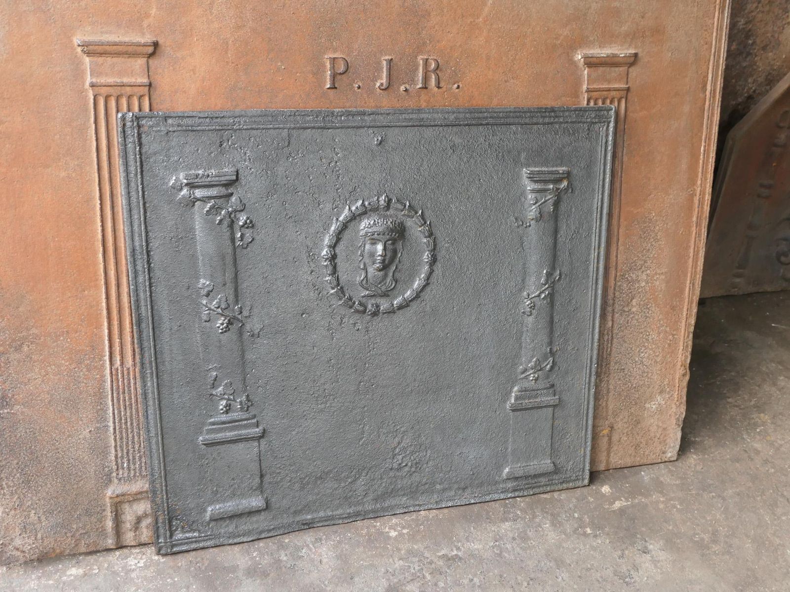 French Neoclassical Period Fireback / Backsplash, 18th   19th Century photo 1173.0