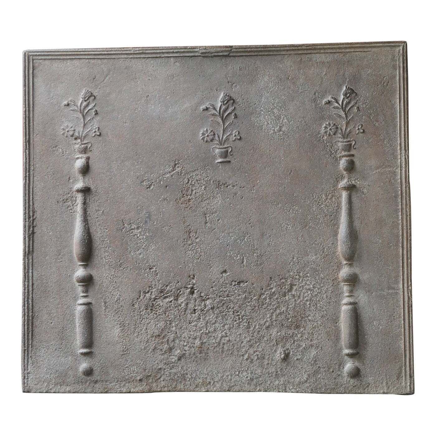 Large French Louis XV Period Fireback / Backsplash, 18th Century
