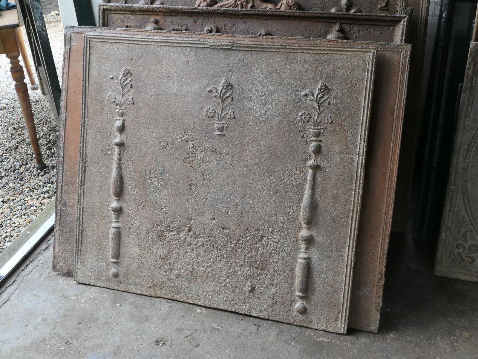 Large French Louis XV Period Fireback / Backsplash, 18th Century photo for sale