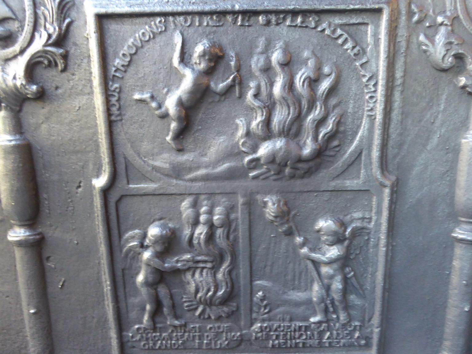 18th Century French 'Allegory Of Love' Fireback / Backsplash photo 2282.0