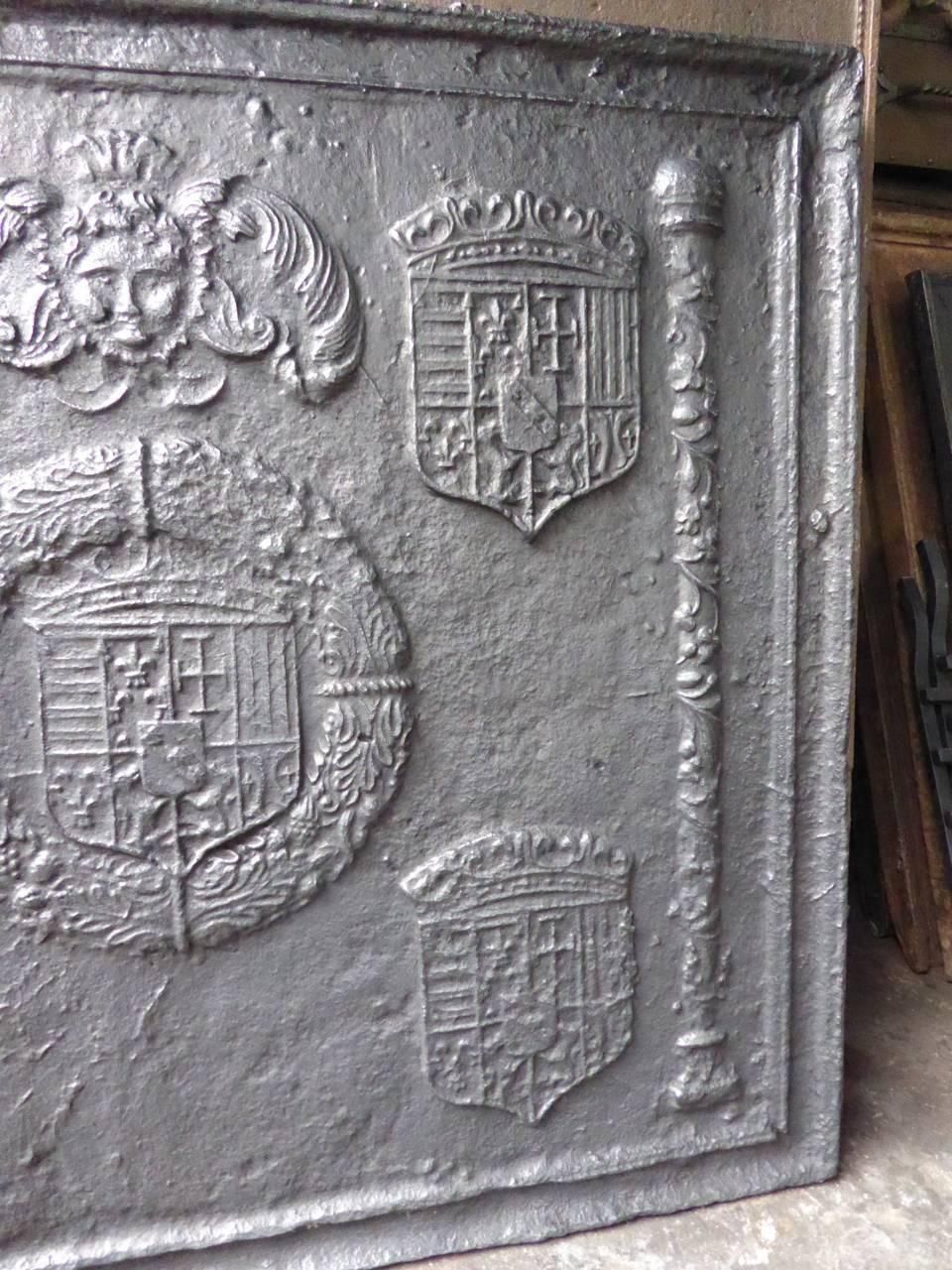 16th 17th Century French 'Arms Of Lorraine' Fireback / Backsplash photo Home Fixtures