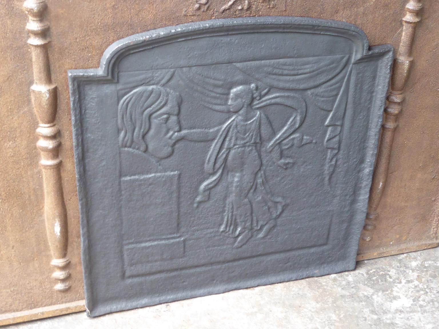 19th Century French 'Bocca Della Verità' Fireback / Backsplash photo for sale