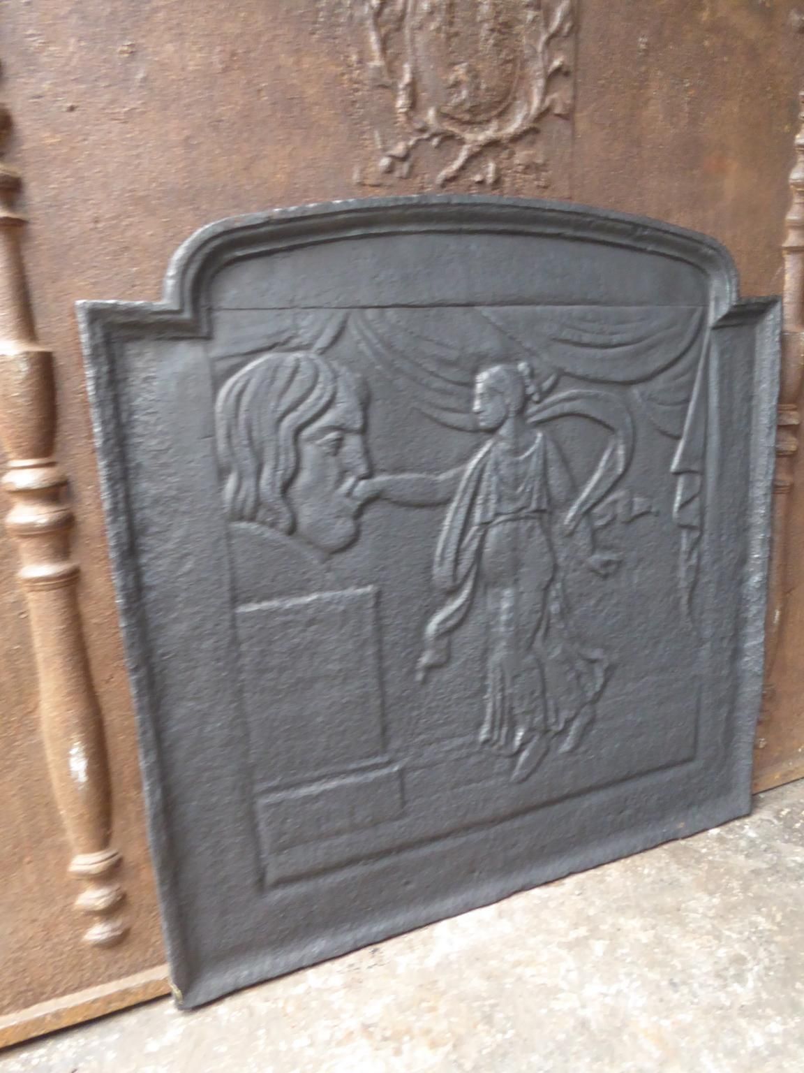 19th Century French 'Bocca Della Verità' Fireback / Backsplash photo buy