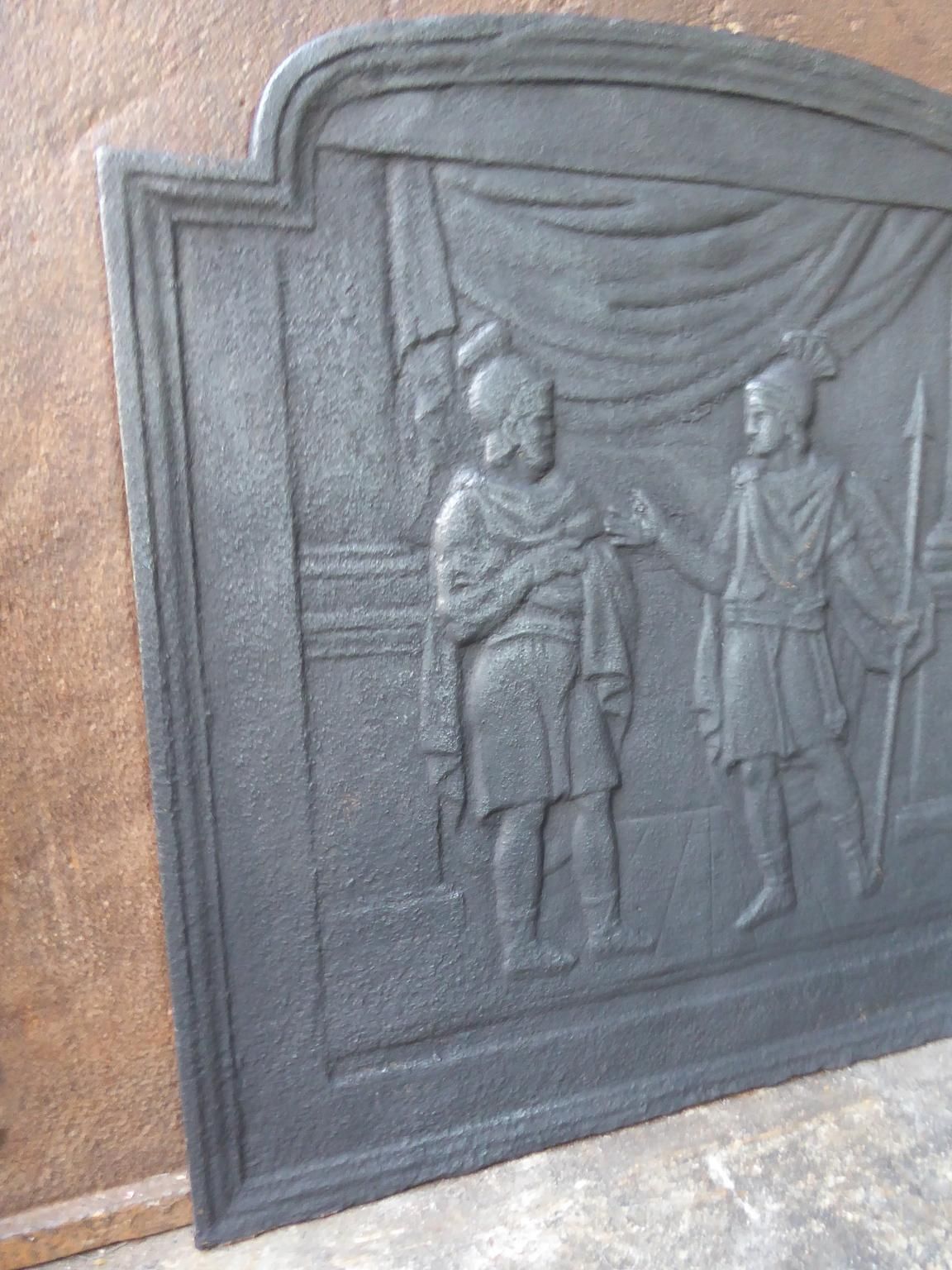 19th Century French 'Roman Scene' Fireback / Backsplash photo 294.0