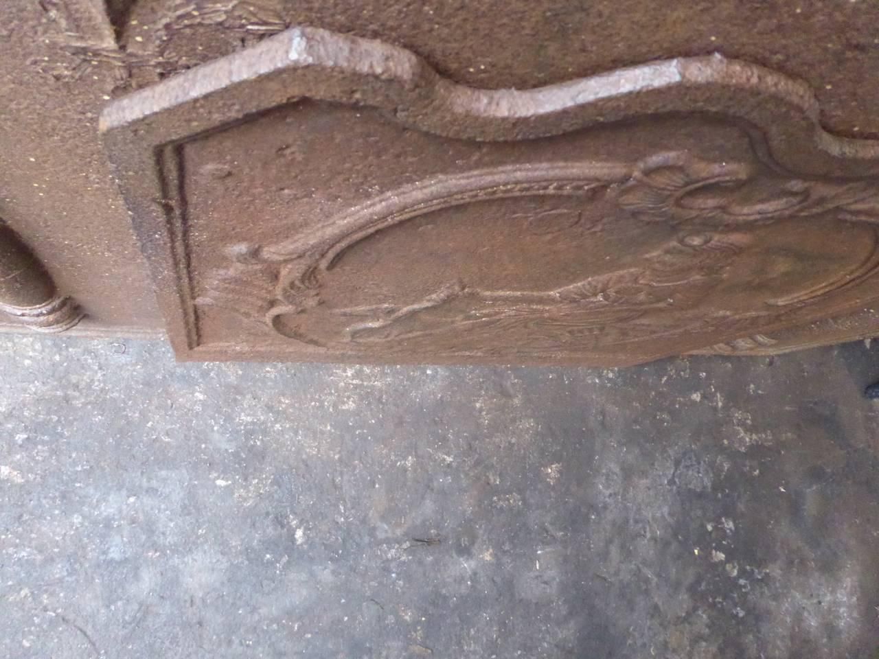 photo for sale 19th Century French Neoclassical 'Diana' Fireback / Backsplash