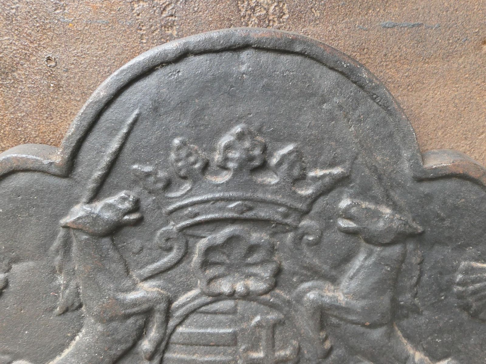 French Louis XIV Style 'Coat Of Arms' Fireback / Backsplash, 20th Century photo buy