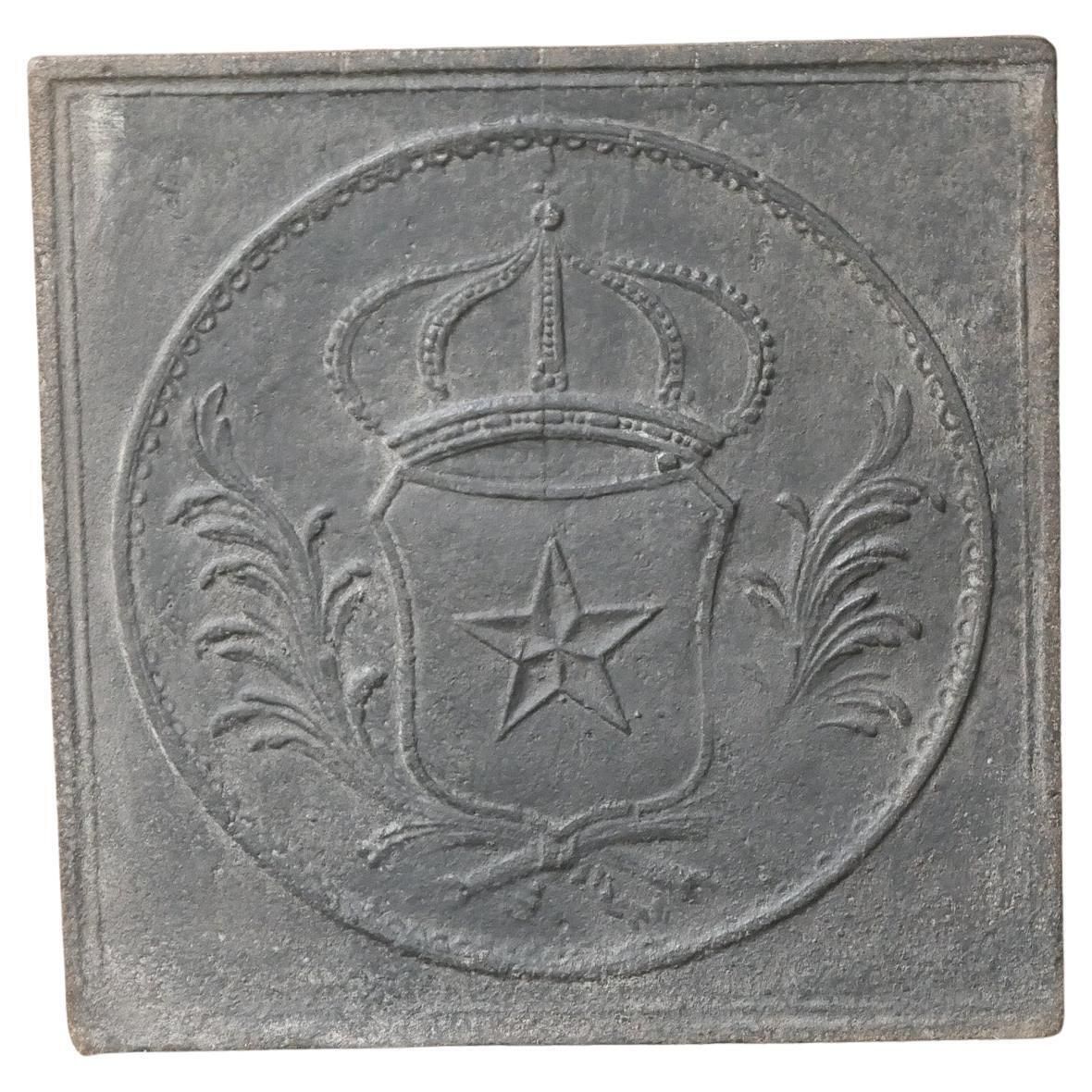 French Napoleon III Period 'Arms Of France' Fireback / Backsplash, 19th Century