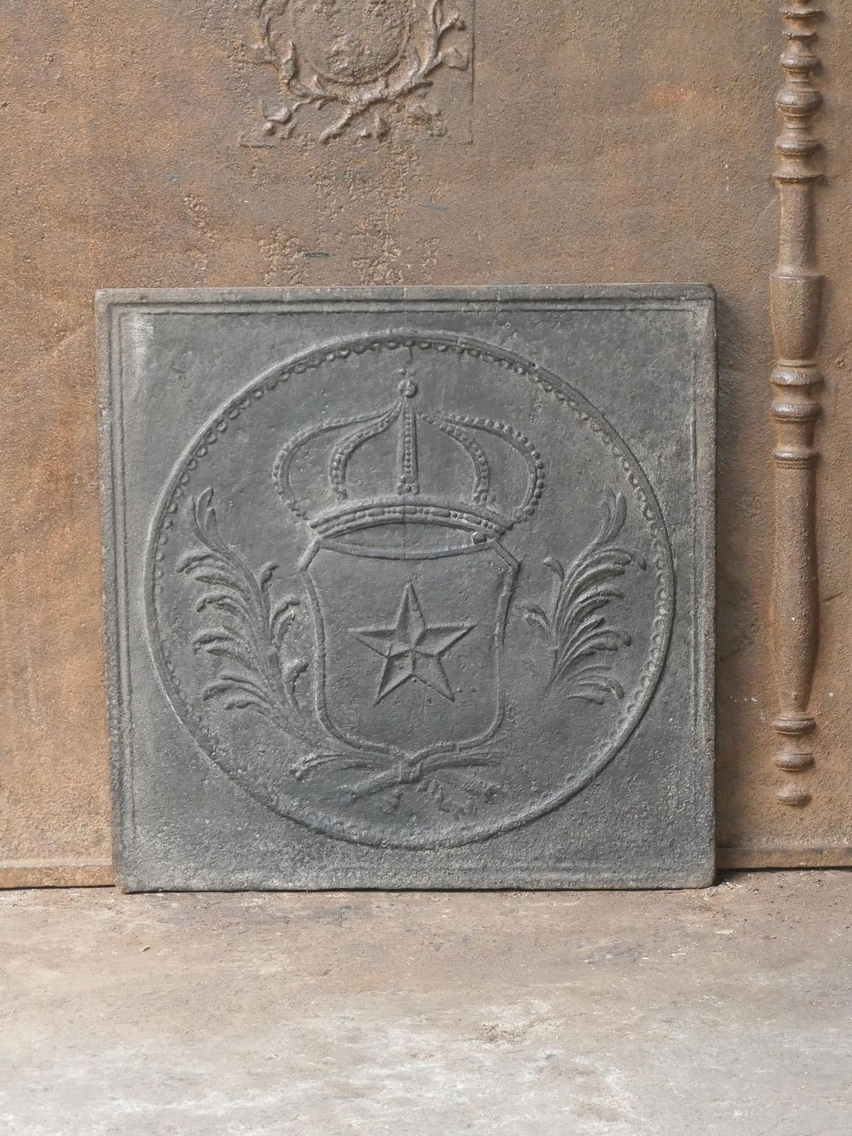 French Napoleon III Period 'Arms Of France' Fireback / Backsplash, 19th Century photo for sale