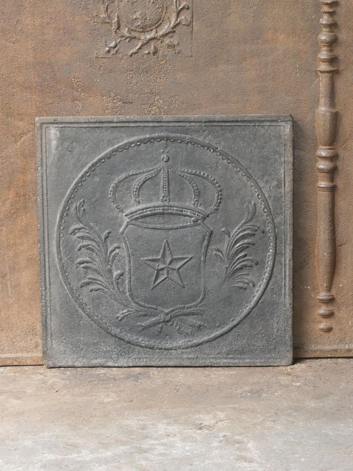 French Napoleon III Period 'Arms Of France' Fireback / Backsplash, 19th Century photo Home Fixtures