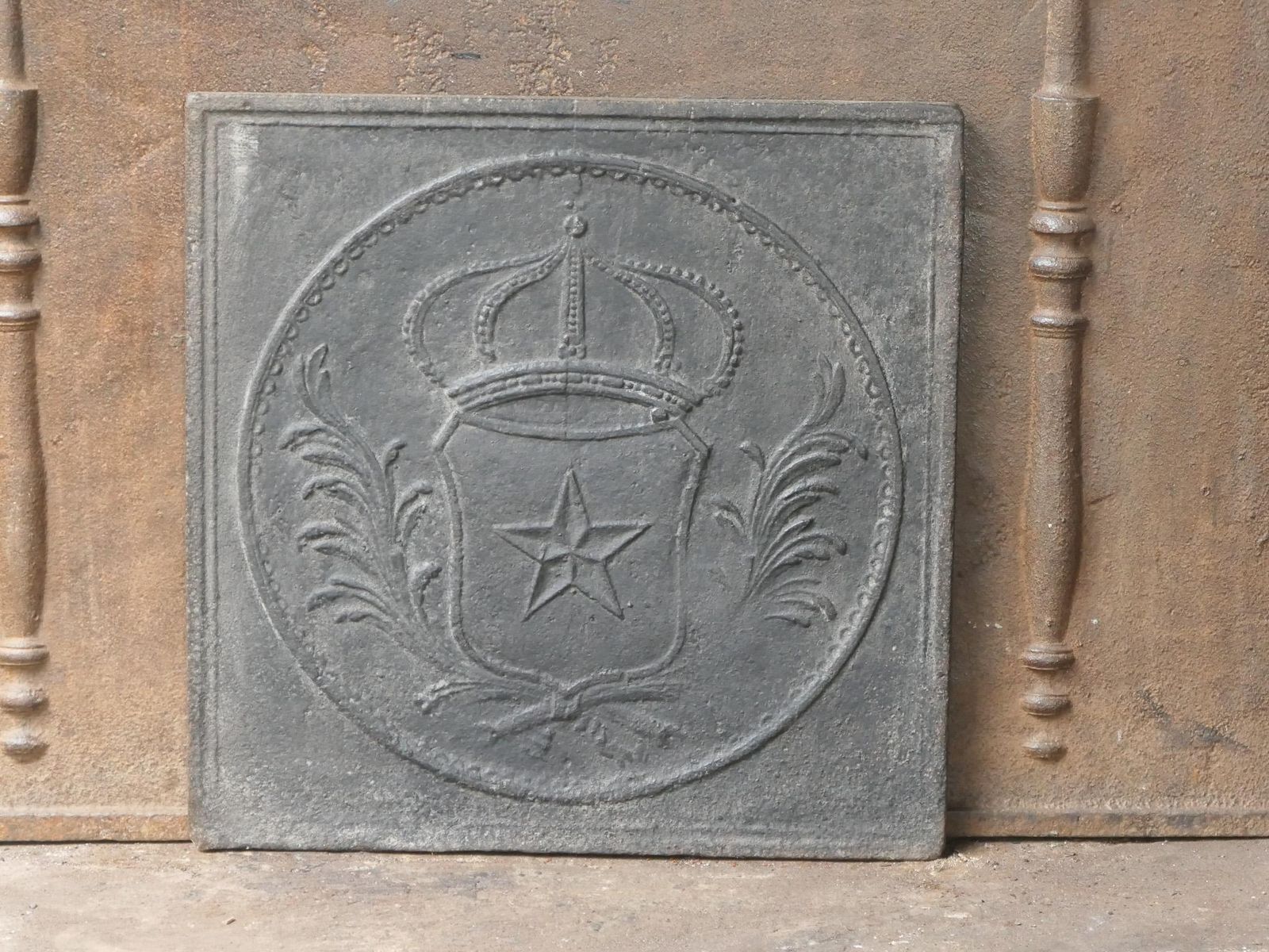 French Napoleon III Period 'Arms Of France' Fireback / Backsplash, 19th Century photo 320.0