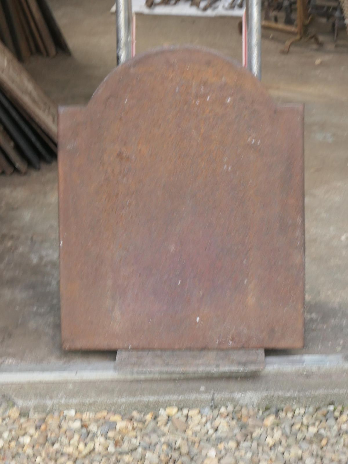 320.0 Antique French 'Pillars Of Freedom' Fireback / Backsplash, 18th   19th C. photo