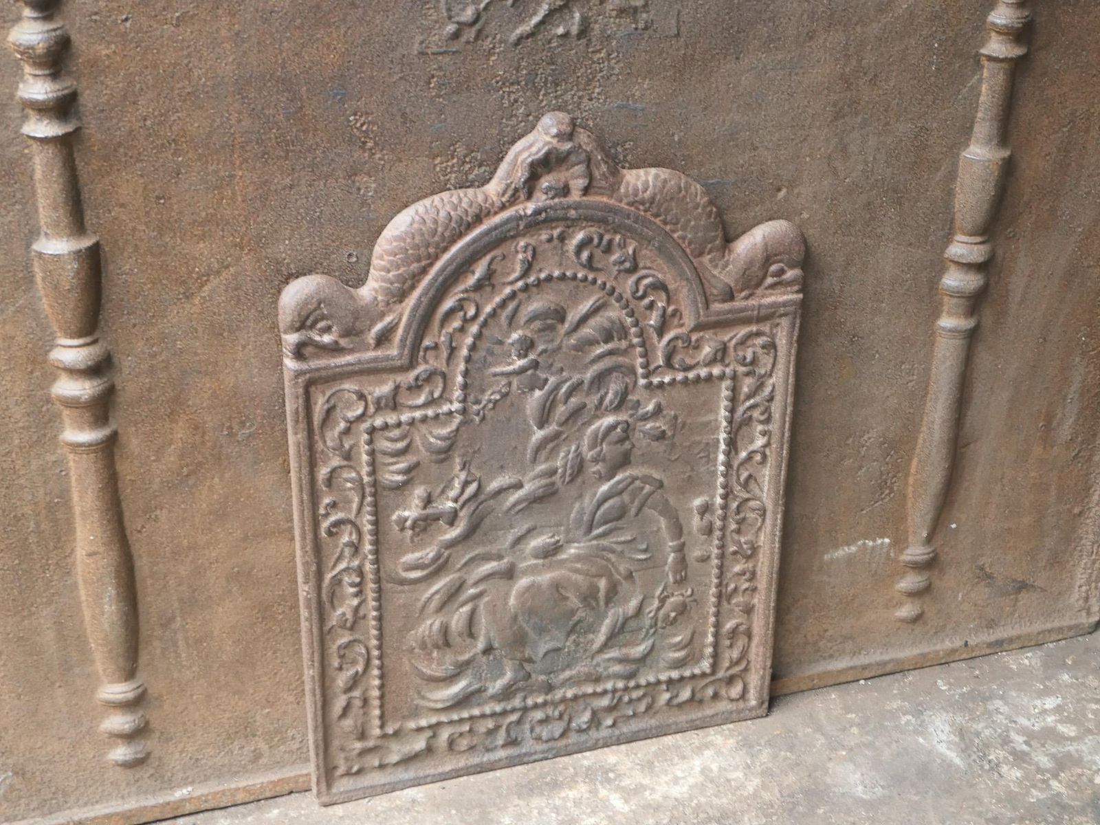 18th Century French Louis XV Period Fireback / Backsplash photo vinterior