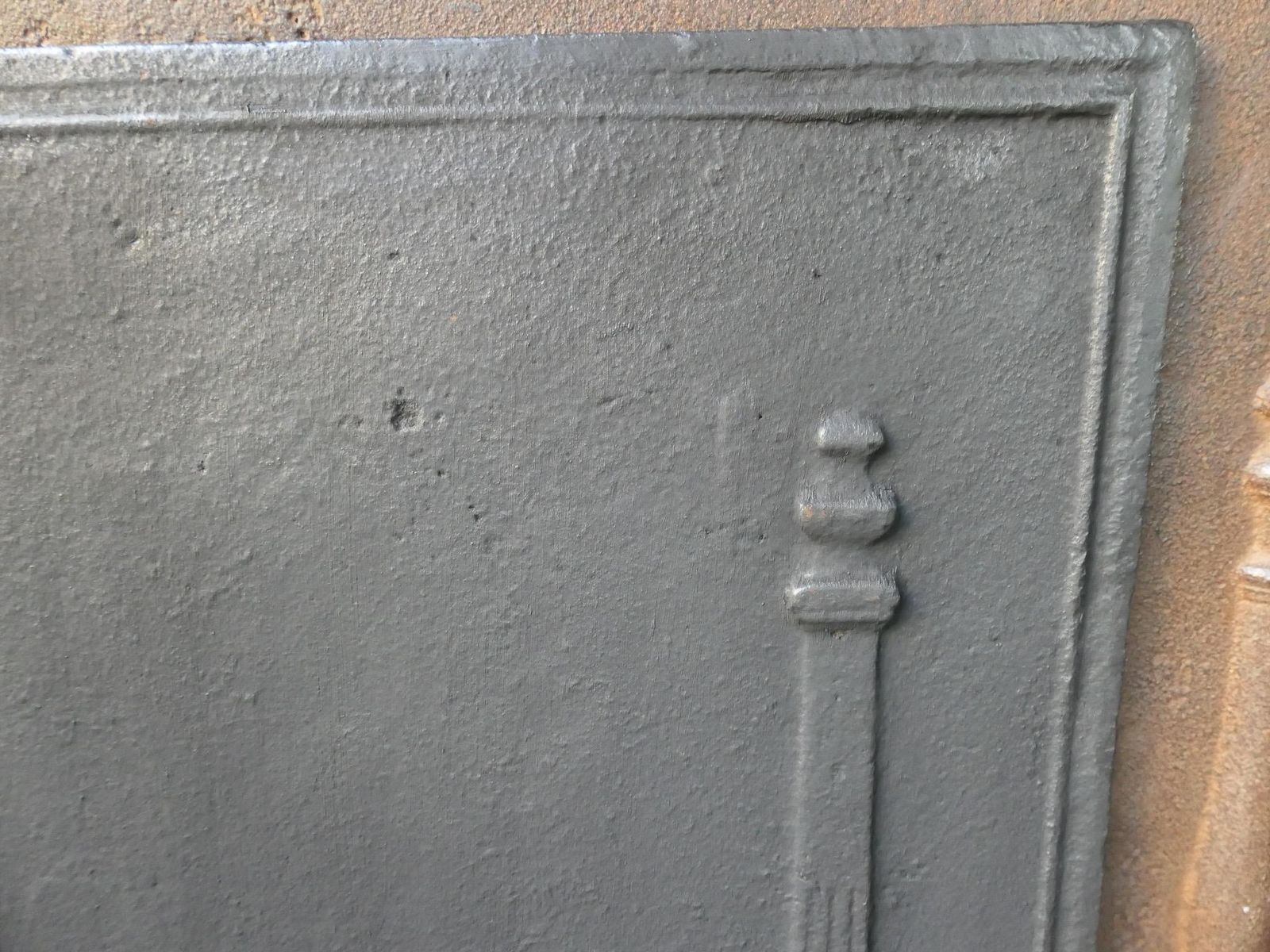 Antique French 'Pillars Of Freedom' Fireback / Backsplash, 18th   19th C. photo buy