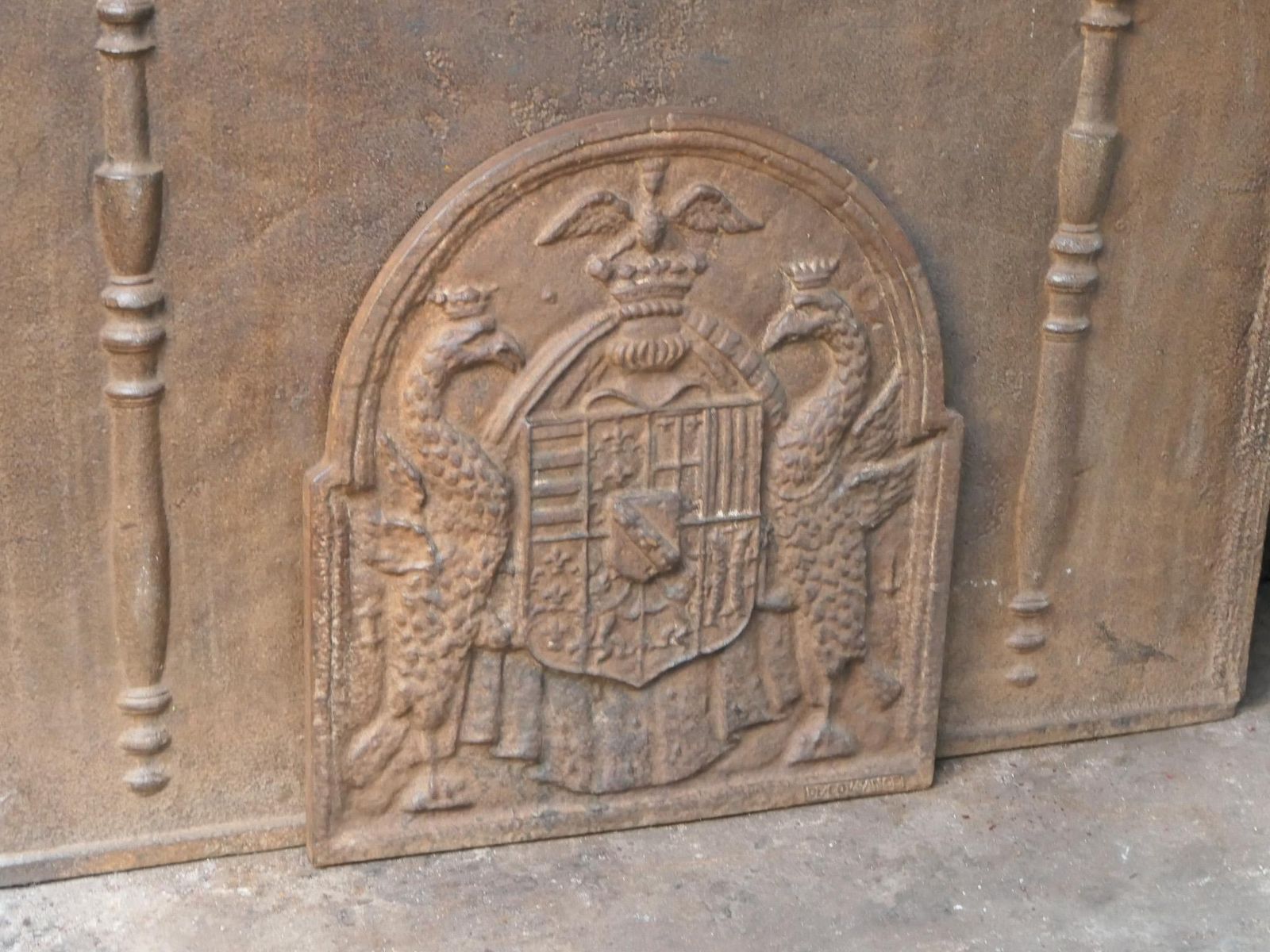 French Renaissance Style 'Coat Of Arms' Fireback / Backsplash, 20th Century photo buy