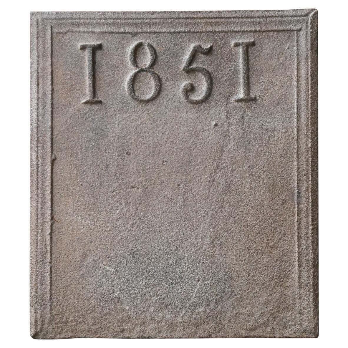 Antique French Napoleon III Period Fireback / Backsplash, 19th Century