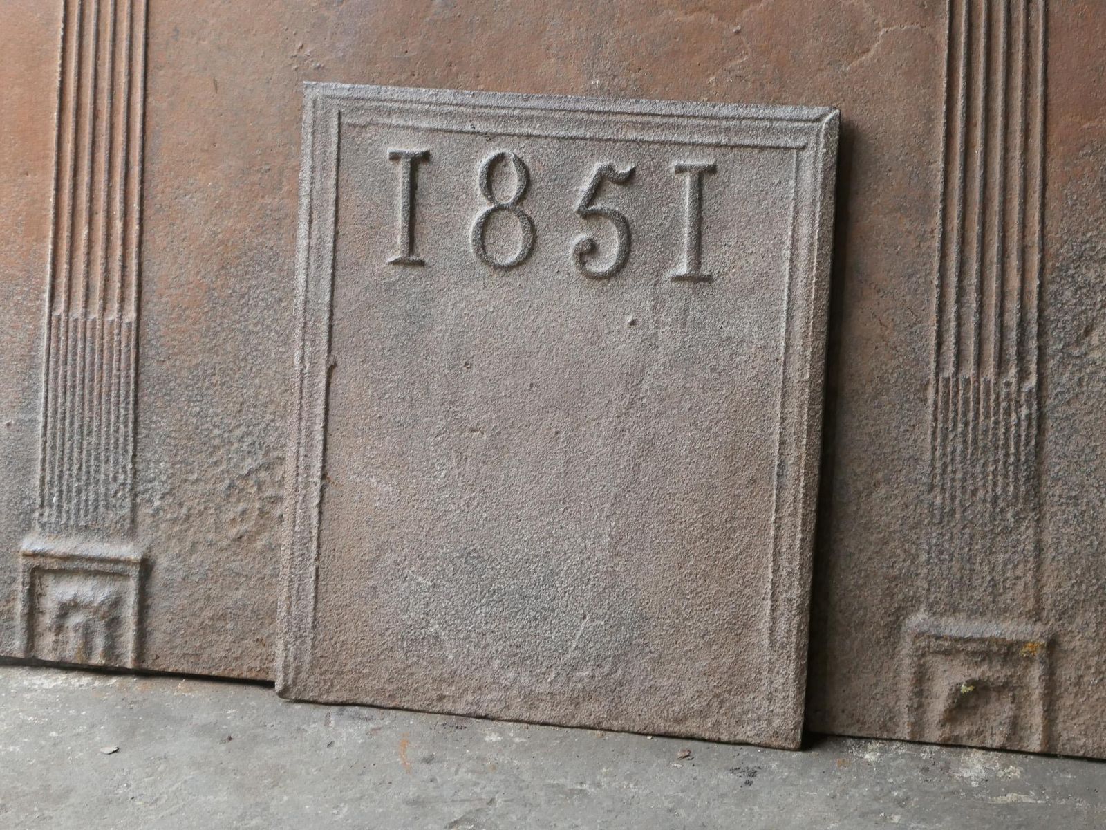 Antique French Napoleon III Period Fireback / Backsplash, 19th Century photo Home Fixtures