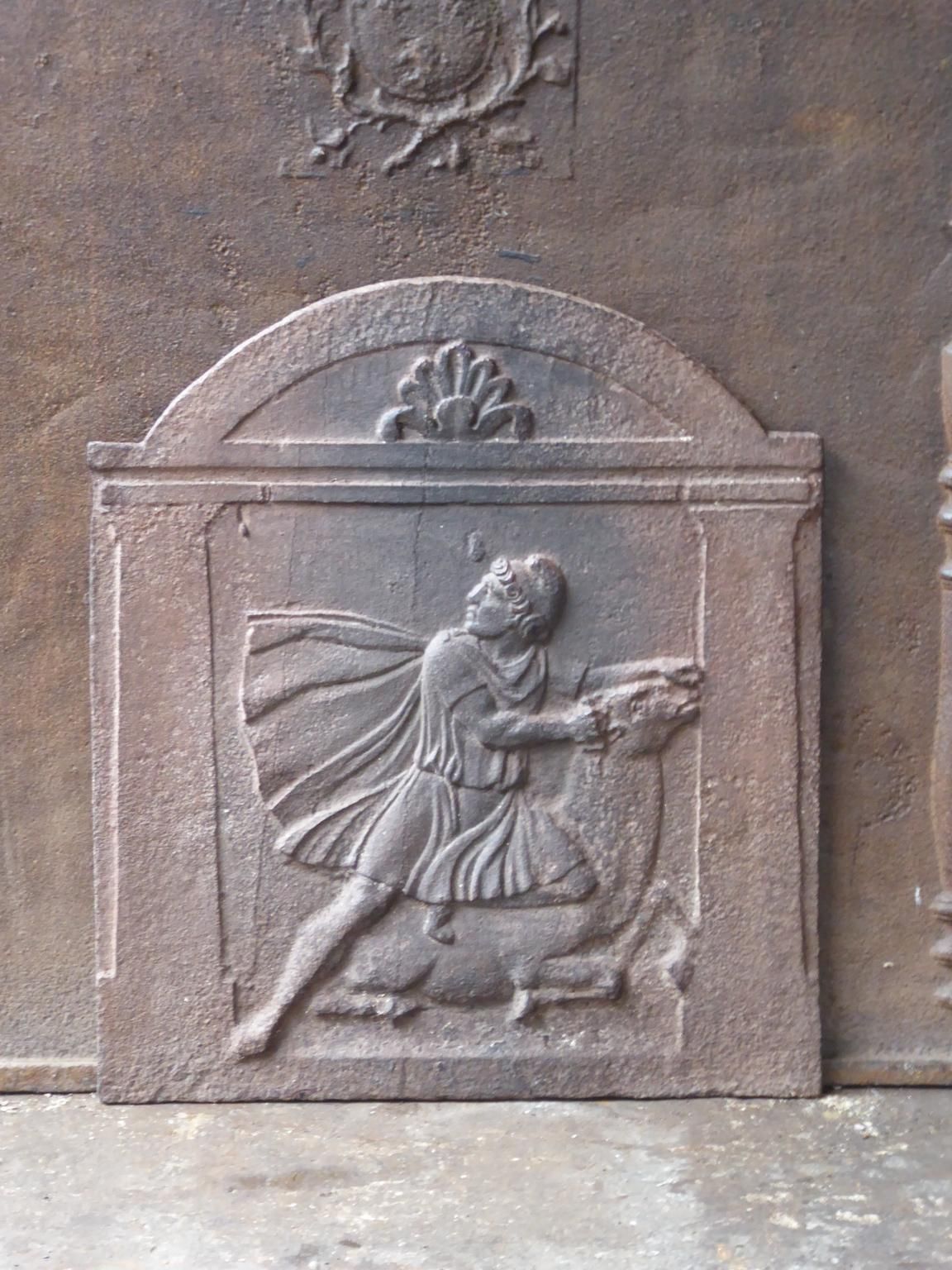 Antique French Neoclassical Fireback / Backsplash, 18th 19th Century photo for sale