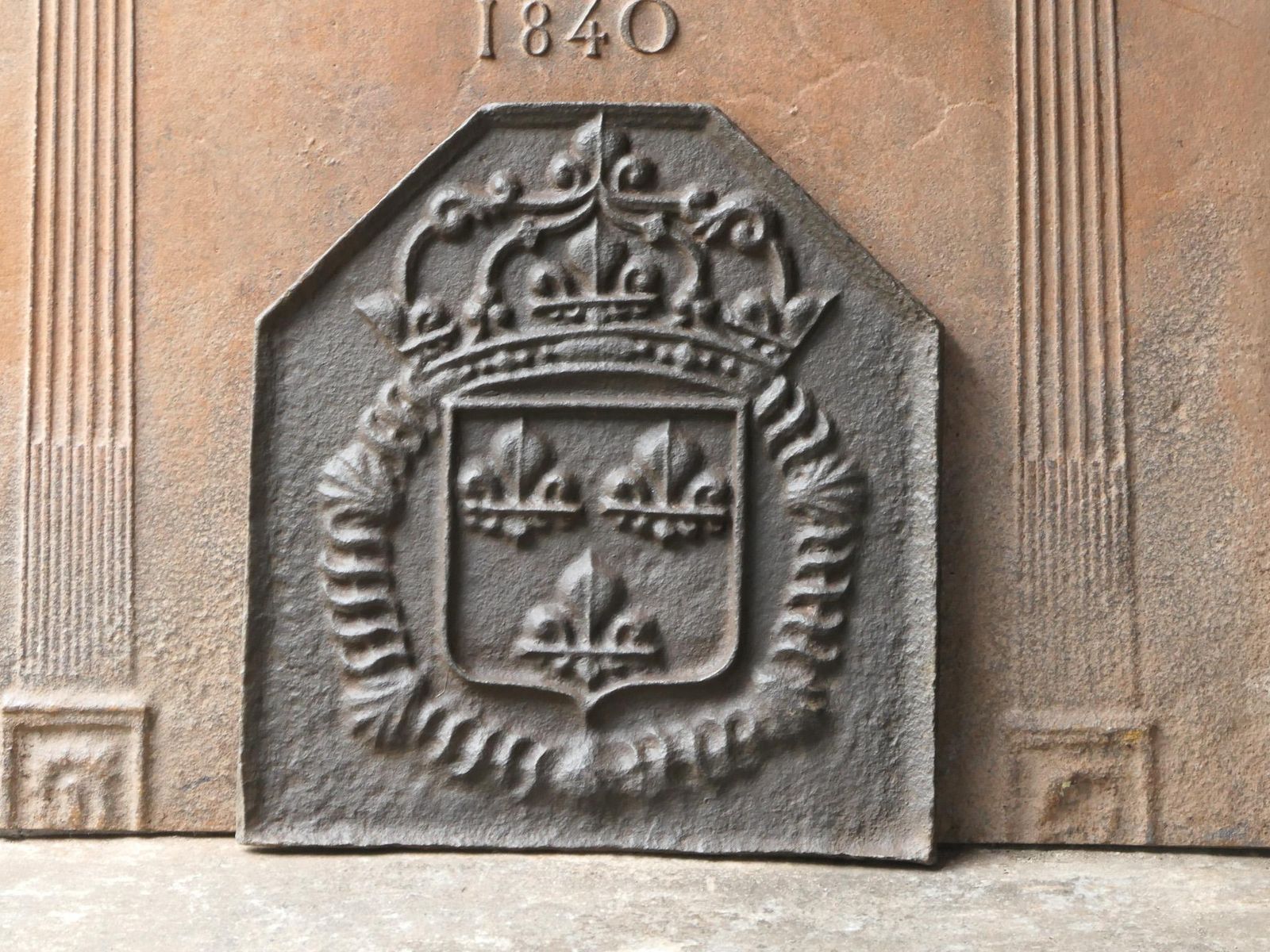 French Louis XIV Style 'Arms Of France' Fireback / Backsplash photo 422.0