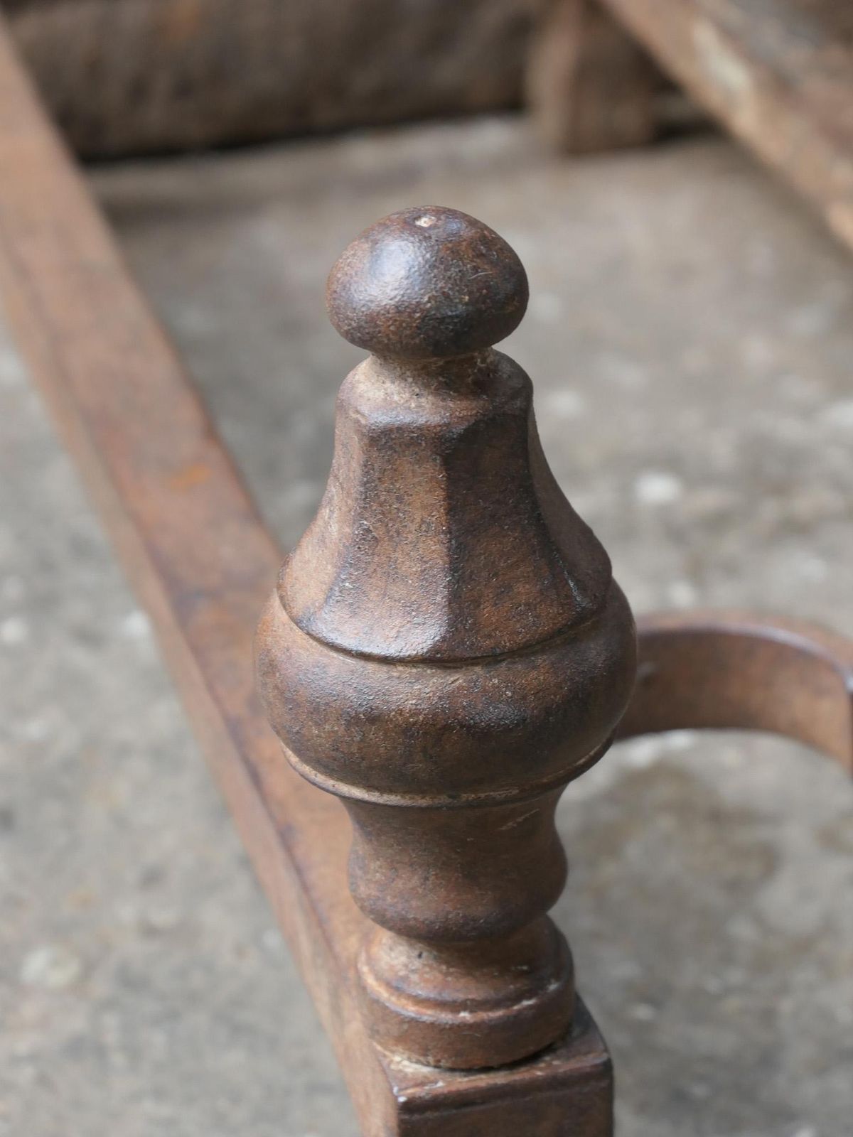 Home Fixtures French Louis XV Period Fireplace Grate Or Fire Basket, 18th Century photo